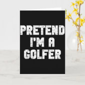 Halloween Pretend I'm A Golfer Costume Lazy Golfin Karte (Gelbe Blume)