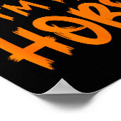 Halloween Pretend I'm A Hobo Costume Funny Lazy Ad Poster (Ecke)