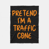 Halloween Pretend I'm A Traffic Cone Costume Lazy Fleecedecke (Vorderseite)