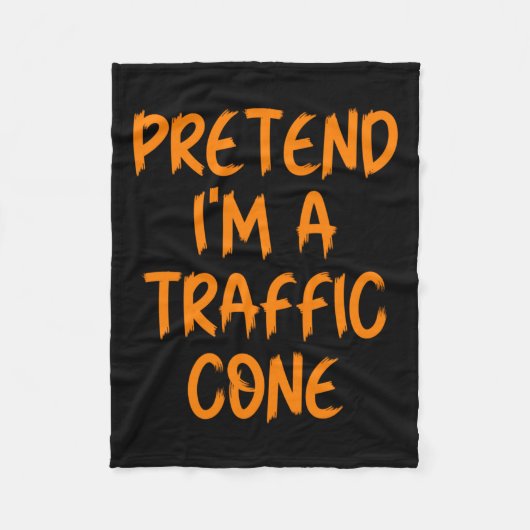 Halloween Pretend I'm A Traffic Cone Costume Lazy Fleecedecke (Vorderseite)