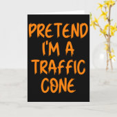 Halloween Pretend I'm A Traffic Cone Costume Lazy  Karte (Gelbe Blume)