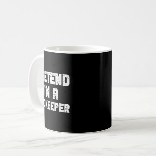 Halloween Pretend I'm A Zookeeper Costume Lazy Zoo Kaffeetasse (Vorderseite Links)