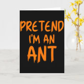 Halloween Pretend I'm An Ant Costume Funny Lazy Ki Karte (Gelbe Blume)