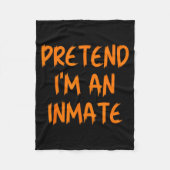Halloween Pretend I'm An Inmate Costume Lazy Kids Fleecedecke (Vorderseite)
