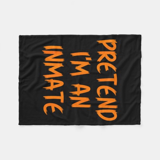 Halloween Pretend I'm An Inmate Costume Lazy Kids Fleecedecke (Vorderseite (Horizontal))