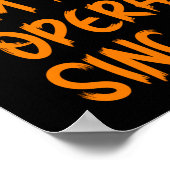 Halloween Pretend Im An Opera Singer Costume Lazy  Poster (Ecke)