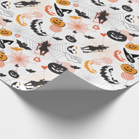 Halloween Product Merchandising - Leckerei oder Tr Geschenkpapier (Ecke)