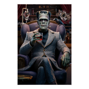 Halloween Profile Pic, Frankenstein Monster Poster