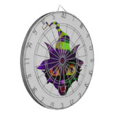 Halloween ProfiledInk Dart Board/Spooky Cat Dartscheibe (Vorderseite Links)