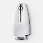 Halloween Prowling Black Cat Silhouette Zeichnend Flaschenkühler (Rückseite)