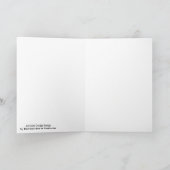 Halloween Prowling Black Cat Silhouette Zeichnend Karte (Innenseite)