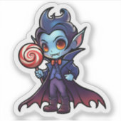 Halloween Psychofriends Niedlich Vampire Cartoon Aufkleber (Vorderseite)