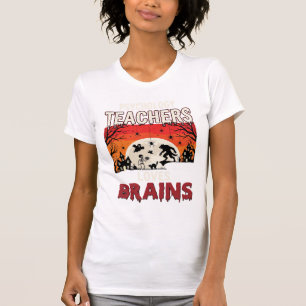 Halloween-Psychologie-Lehrer liebt Horror-Gehirne T-Shirt