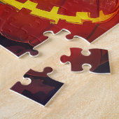 Halloween Pudel Vampir Kürbisse Gruselig Puzzle (Seite)