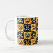 Halloween-Puff-Kürbisgefecht-Design Kaffeetasse (Links)