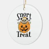 Halloween Pug Keramik Ornament (Links)