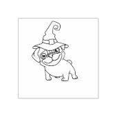 Halloween Puggy Briefmarke Gummistempel (Prägung)