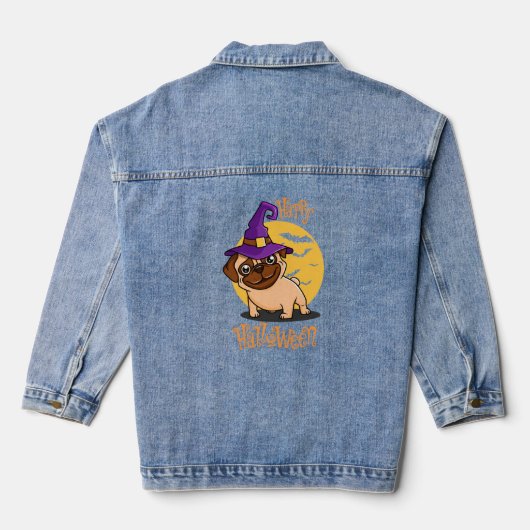 Halloween Puggy Denim Jacket Jeansjacke (Rückseite)