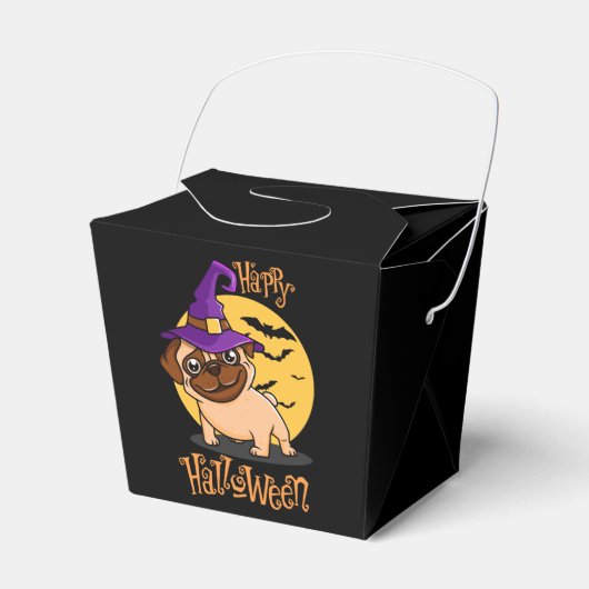 Halloween Puggy Favor Box Geschenkschachtel (Vorderseite)