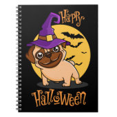 Halloween Puggy Foto Notebook Notizblock (Vorderseite)