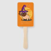Halloween Puggy Hand Fans Fächer (Rückseite)