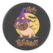 Halloween Puggy Hockey Puck (Vorderseite)