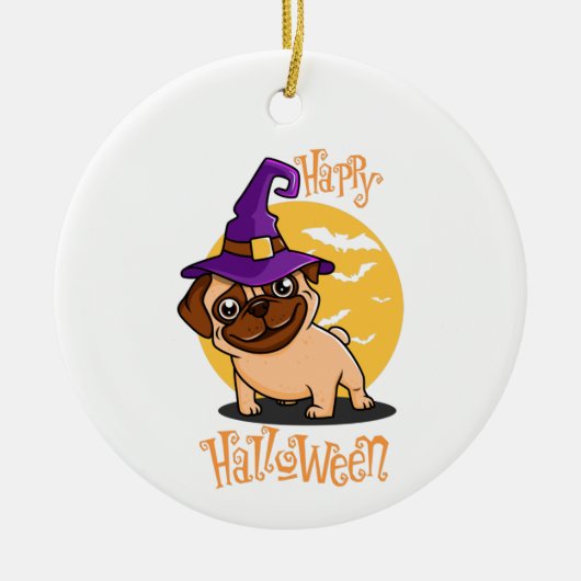 Halloween Puggy Ornament (Vorne)
