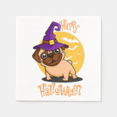Halloween Puggy Paper Napkins Serviette (Vorderseite)