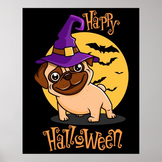 Halloween Puggy Poster (Vorne)