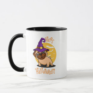 Halloween Puggy Tasse
