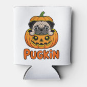 Halloween Pugkin, Pumpkin Mops Dog Dosenkühler (Vorderseite)