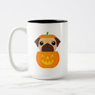Halloween Pugkin-Tasse Zweifarbige Tasse