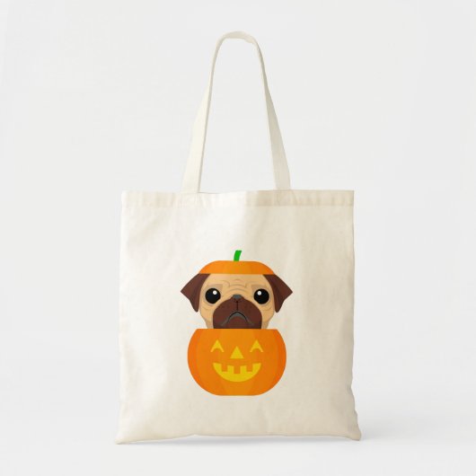 Halloween Pugkin Tragetasche (Vorne)
