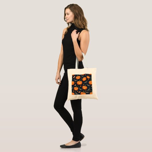 Halloween Pumkin Bag Tragetasche (Vorderseite (Model))
