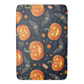 Halloween Pumkin Bath Mat Badematte (Vorderseite Vertikal)