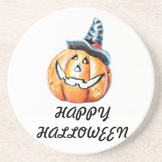 Halloween Pumkin Getränkeuntersetzer (Vorne)