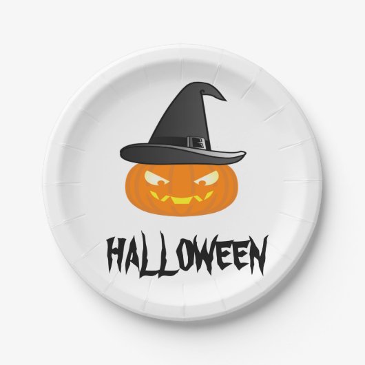 Halloween Pumkin Pappteller (Vorderseite)