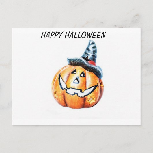 Halloween Pumkin Postkarte (Vorderseite)
