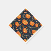 Halloween Pumkin Servietten (Ecke)