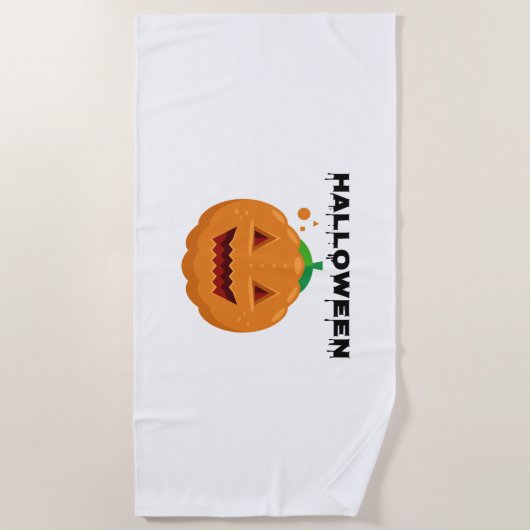 Halloween Pumkin Strandtuch (Vorderseite)