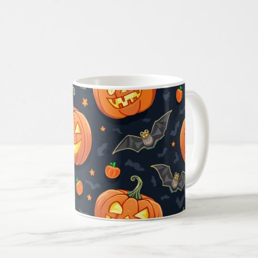 Halloween Pumkin-Tasse Kaffeetasse (VorderseiteRechts)
