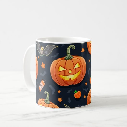 Halloween Pumkin-Tasse Kaffeetasse (Vorderseite Links)