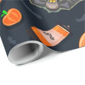 Halloween Pumkin Wrapping Paper Geschenkpapier (Rolleneckpunkt)