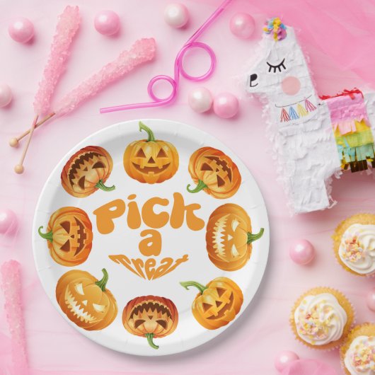 Halloween Pumpin Patch Pappteller (Party)