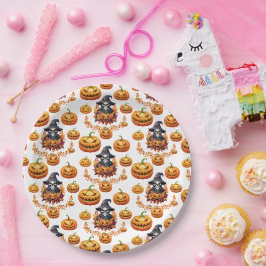 Halloween Pumpin Patch Pappteller (Party)