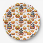 Halloween Pumpin Patch Pappteller (Vorderseite)