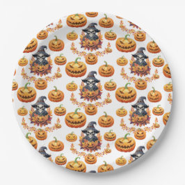 Halloween Pumpin Patch Pappteller