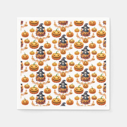 Halloween Pumpin Patch Serviette (Vorderseite)