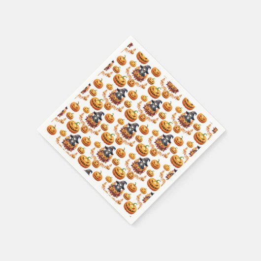 Halloween Pumpin Patch Serviette (Ecke)