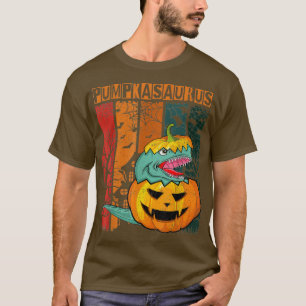 Halloween Pumpkasaurus Dinosaur Kids Boy Pumpkin T-Shirt
